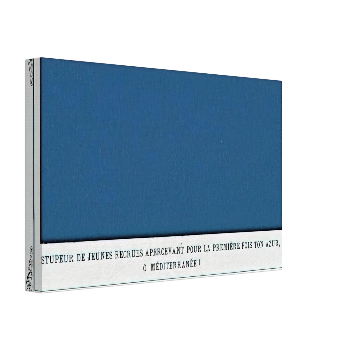 Alphonse Allais - The Awe of Navy Recruits Seeing for the First Time Your Blue, O Mediterranean Sea! Canvas - 70x100 cm / 28x40 inches-canvas