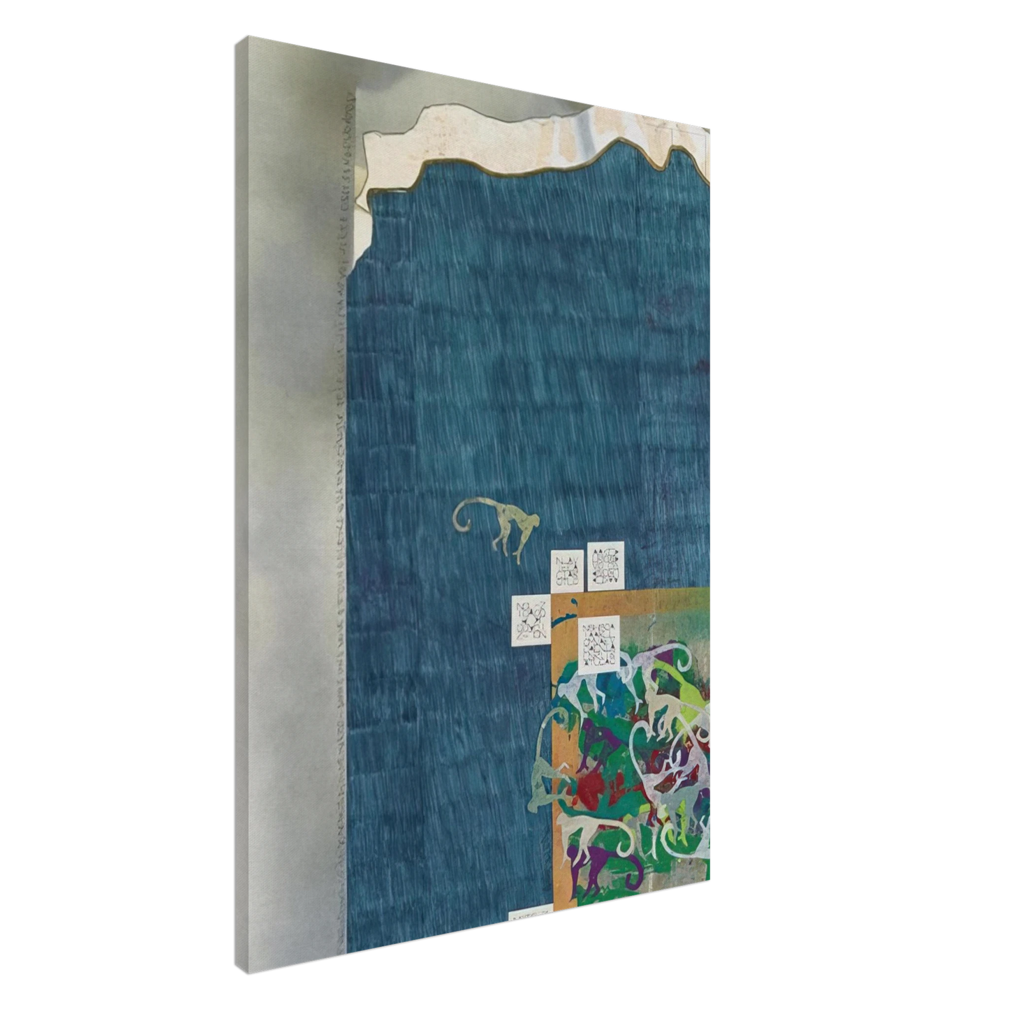 Alighiero Boetti - UNTITLED Canvas - 20x30 cm / 8x12 inches-canvas