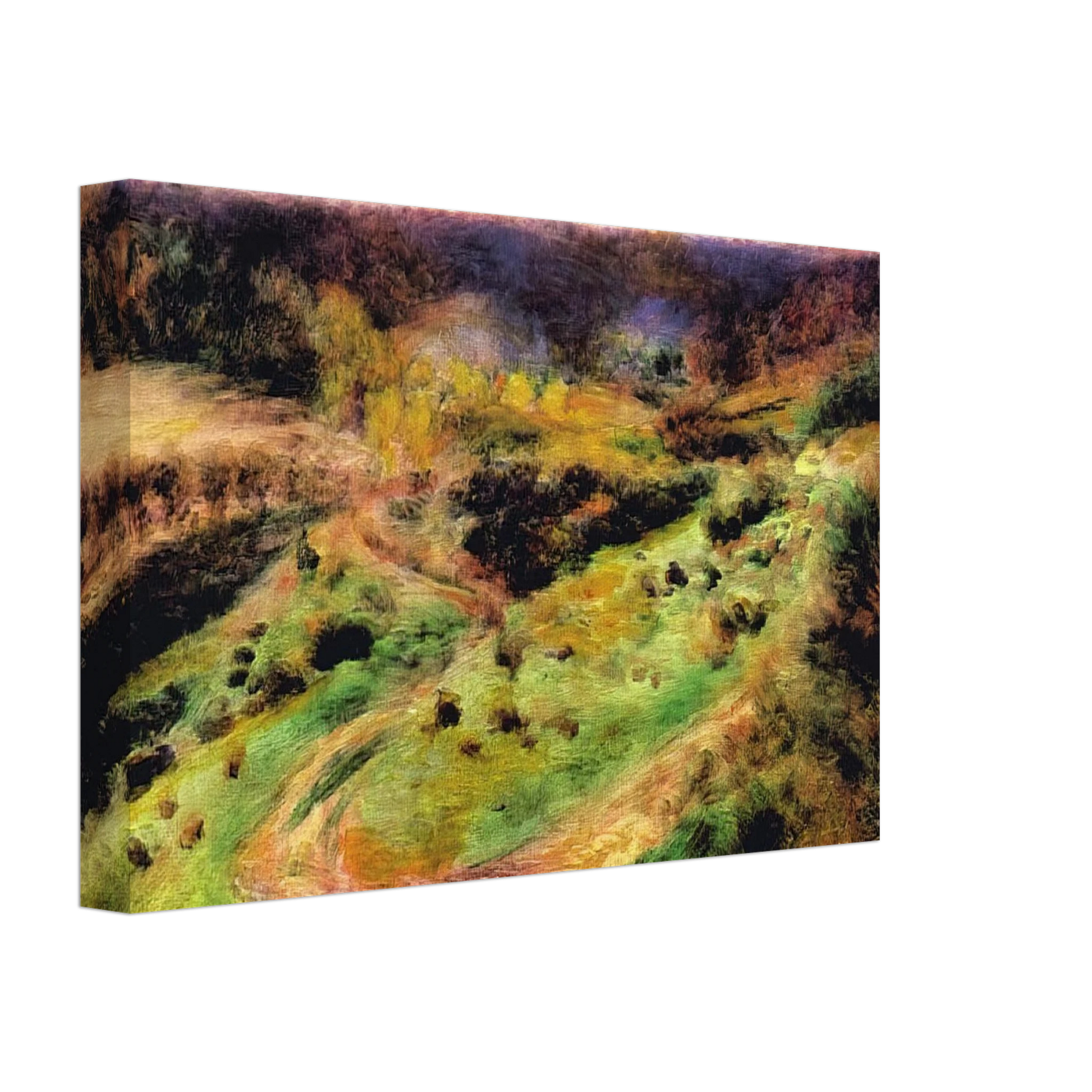 Pierre-Auguste Renoir - Landscape at Wargemont Canvas - 40x60 cm / 16x24 inches-canvas