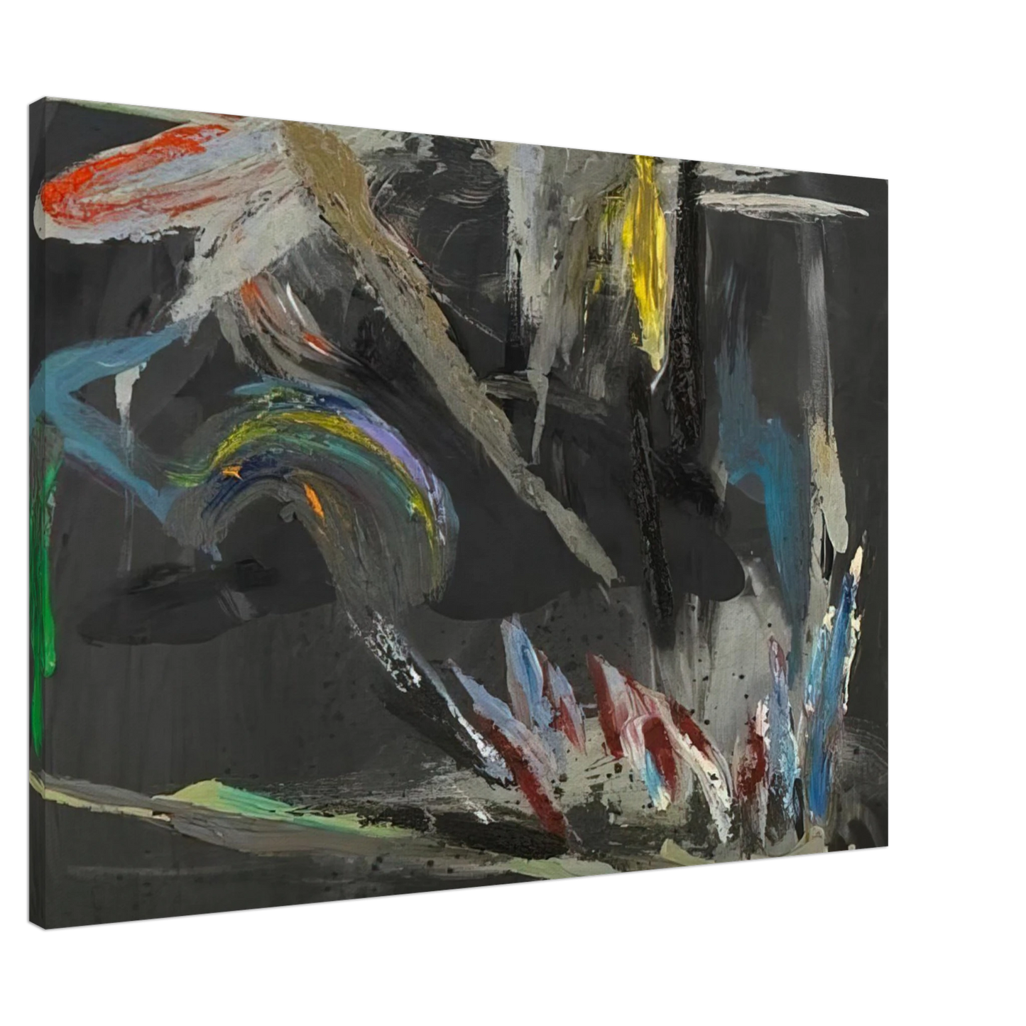 Stephen Mueller - Take That Back Black #282 - 1984 Canvas - 20x30 cm / 8x12 inches-canvas