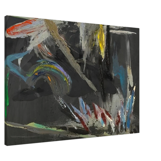 Stephen Mueller - Take That Back Black #282 - 1984 Canvas - 20x30 cm / 8x12 inches-canvas