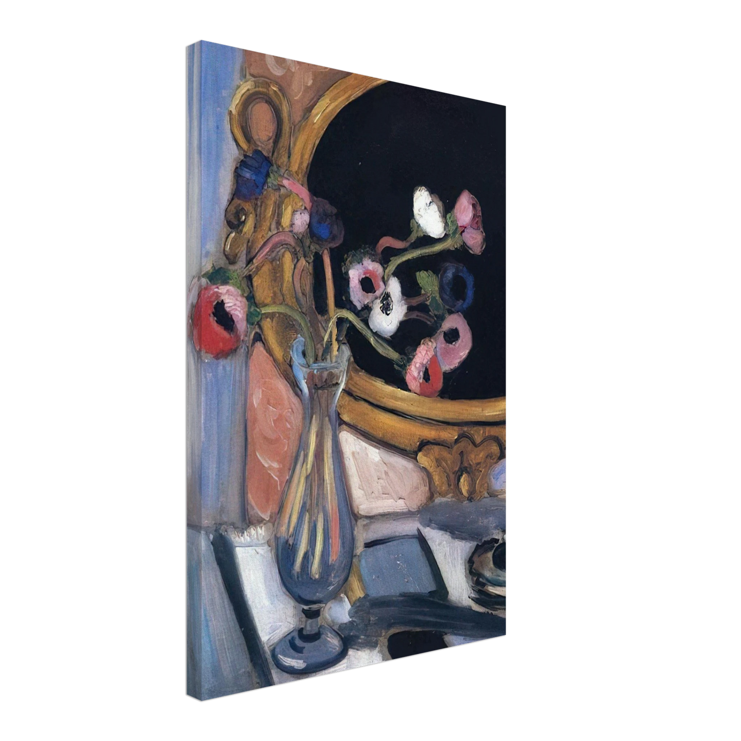 Henri Matisse - ANEMONE AND MIRROR 1920 Canvas - 70x100 cm / 28x40 inches-canvas