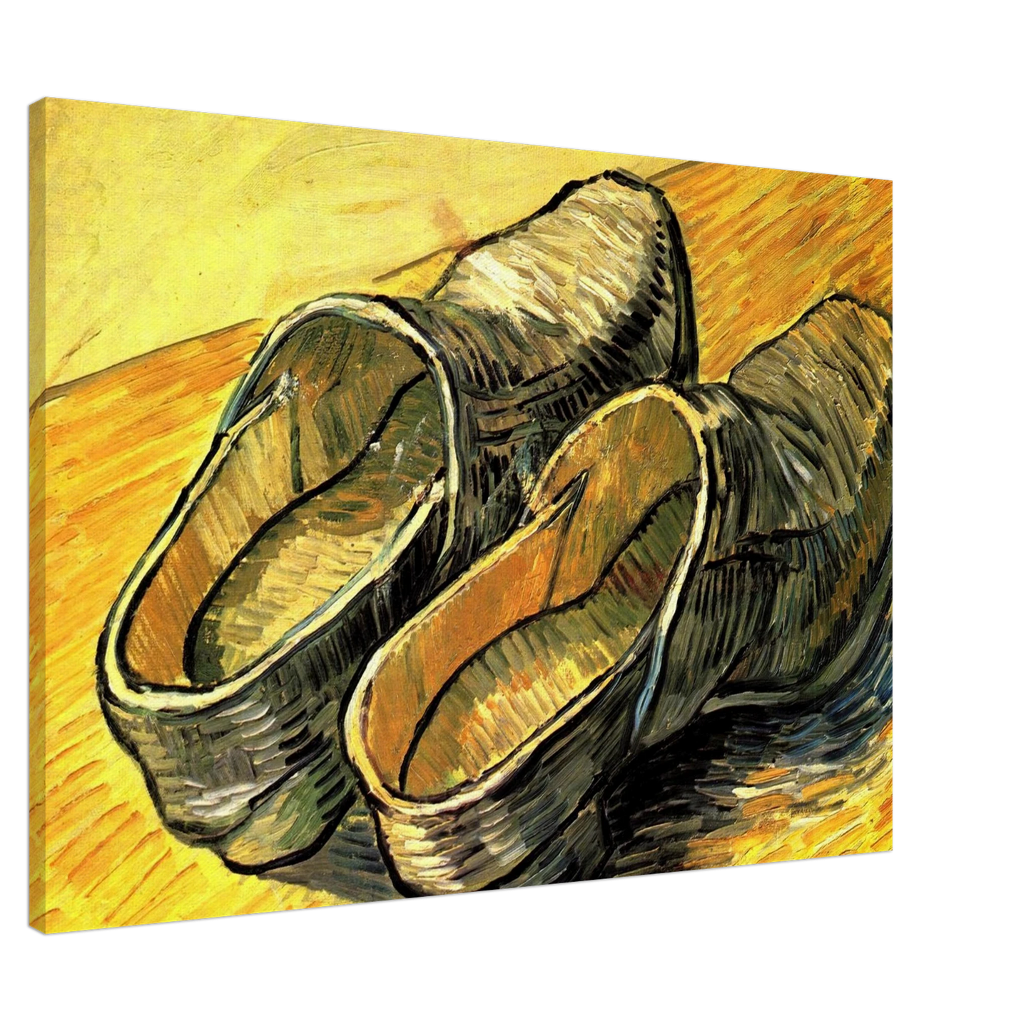 Vincent van Gogh - A Pair of Leather Clogs Canvas - 20x30 cm / 8x12 inches-canvas