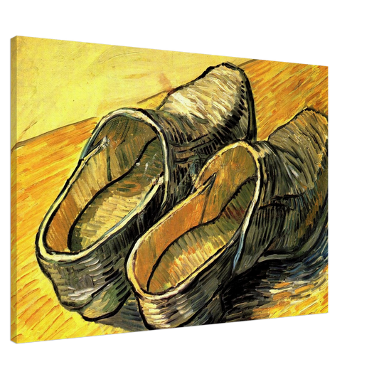 Vincent van Gogh - A Pair of Leather Clogs Canvas - 20x30 cm / 8x12 inches-canvas