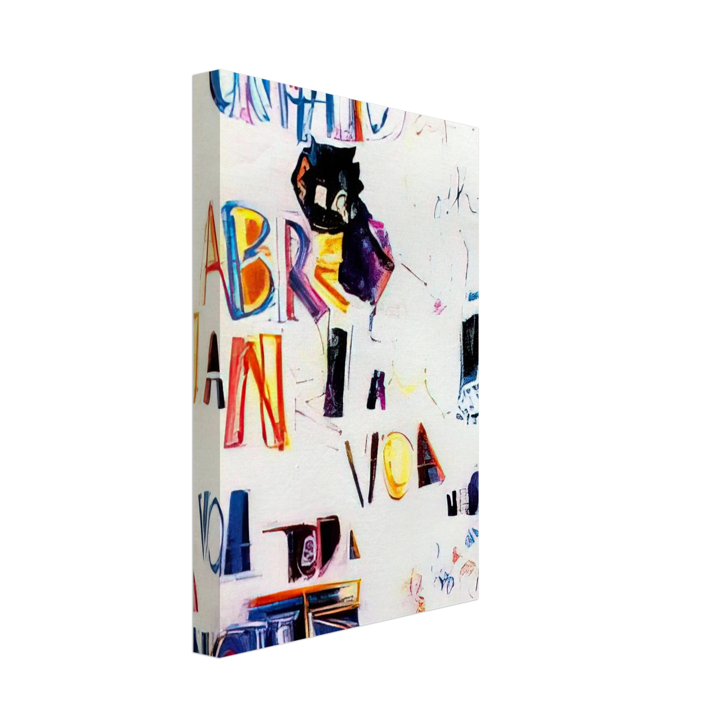 Joao Vieira - O Gato - 1967 Canvas - 70x100 cm / 28x40 inches-canvas