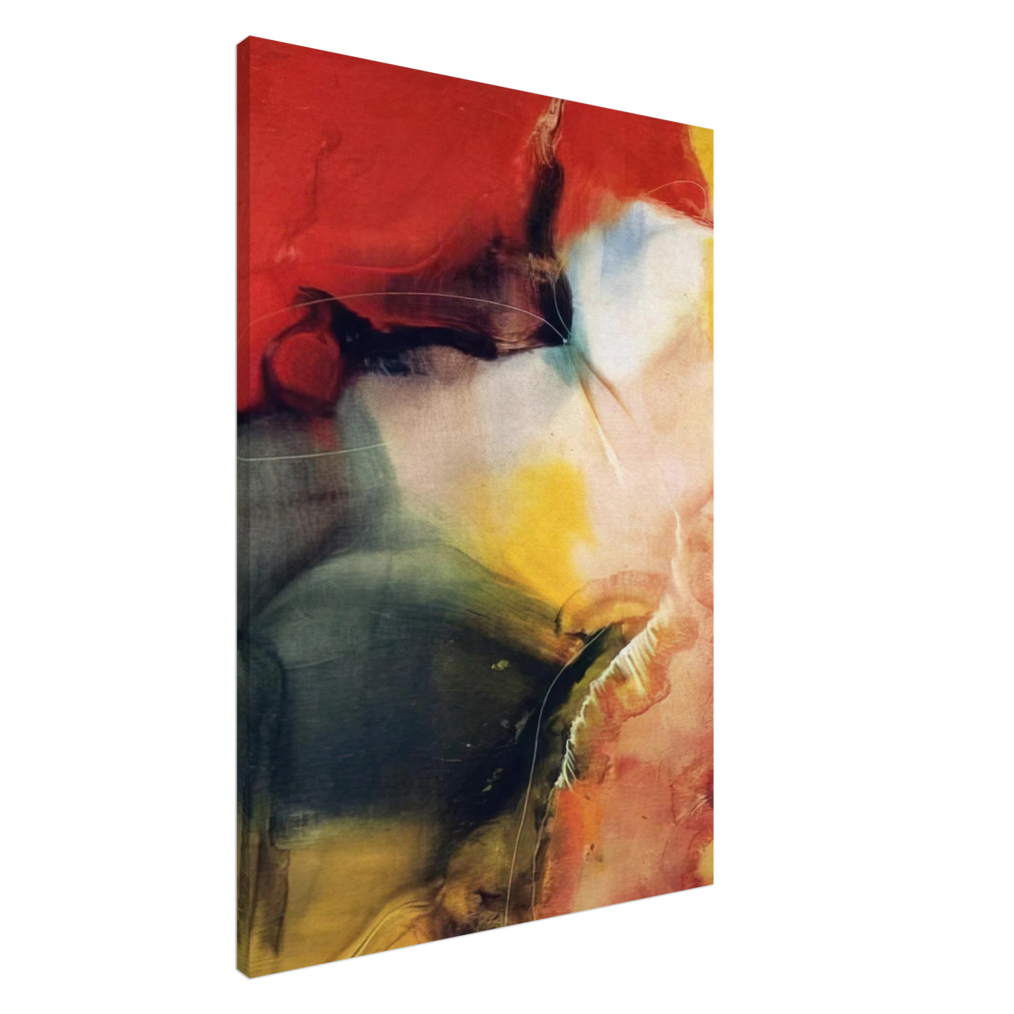 Paul Jenkins - Lotus - 1957 Canvas - 20x30 cm / 8x12 inches-canvas