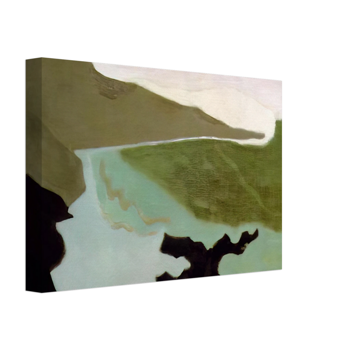 Milton Avery - Green Sea - 1954 Canvas - 40x60 cm / 16x24 inches-canvas