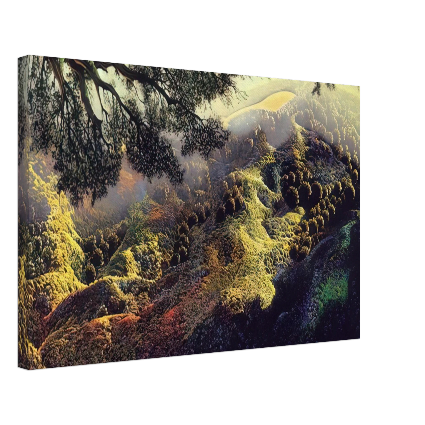 Eyvind Earle - Paradise Canvas - 70x100 cm / 28x40 inches-canvas