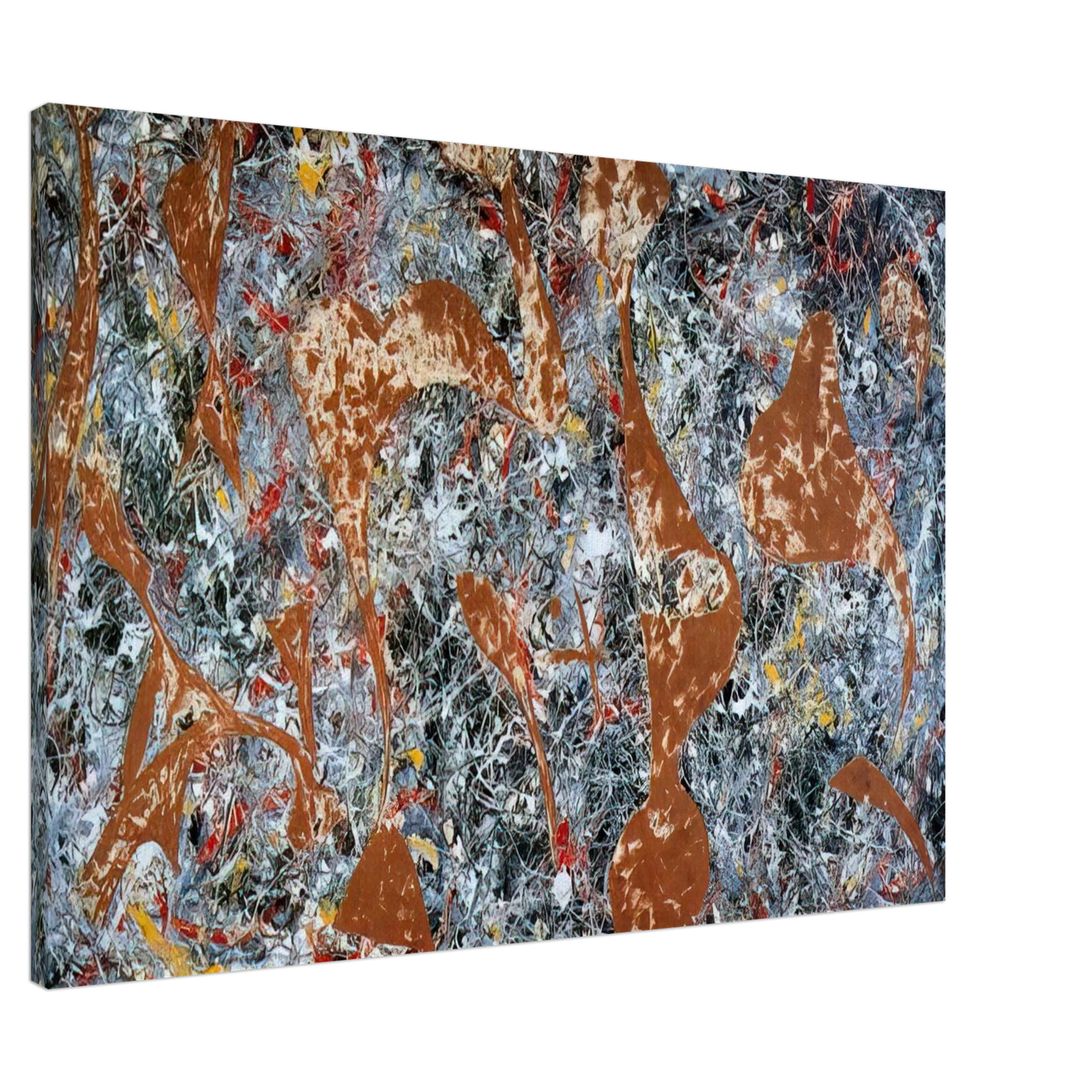 Jackson Pollock - NUMBER 7 OUT OF THE WEB 1949 Canvas - 20x30 cm / 8x12 inches-canvas