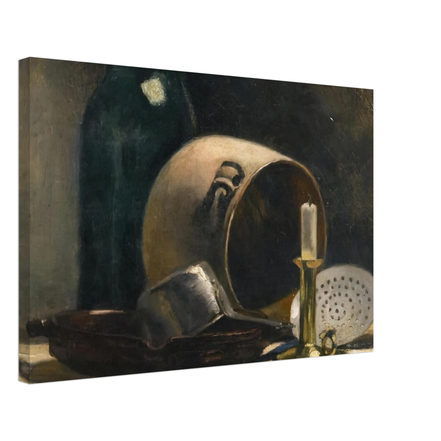 Henri Matisse - STILL LIFE WITH EARTHEN POT 1892 Canvas - 70x100 cm / 28x40 inches-canvas