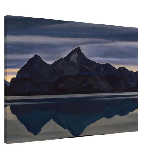 Rockwell Kent - Mirrored Mountain, South Greenland Canvas - 20x30 cm / 8x12 inches-canvas