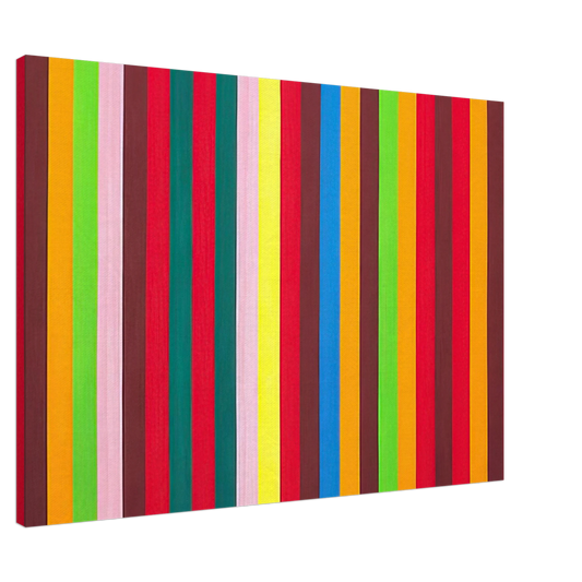 Gene Davis - Sour Ball Beat - 1964 Canvas - 20x30 cm / 8x12 inches-canvas