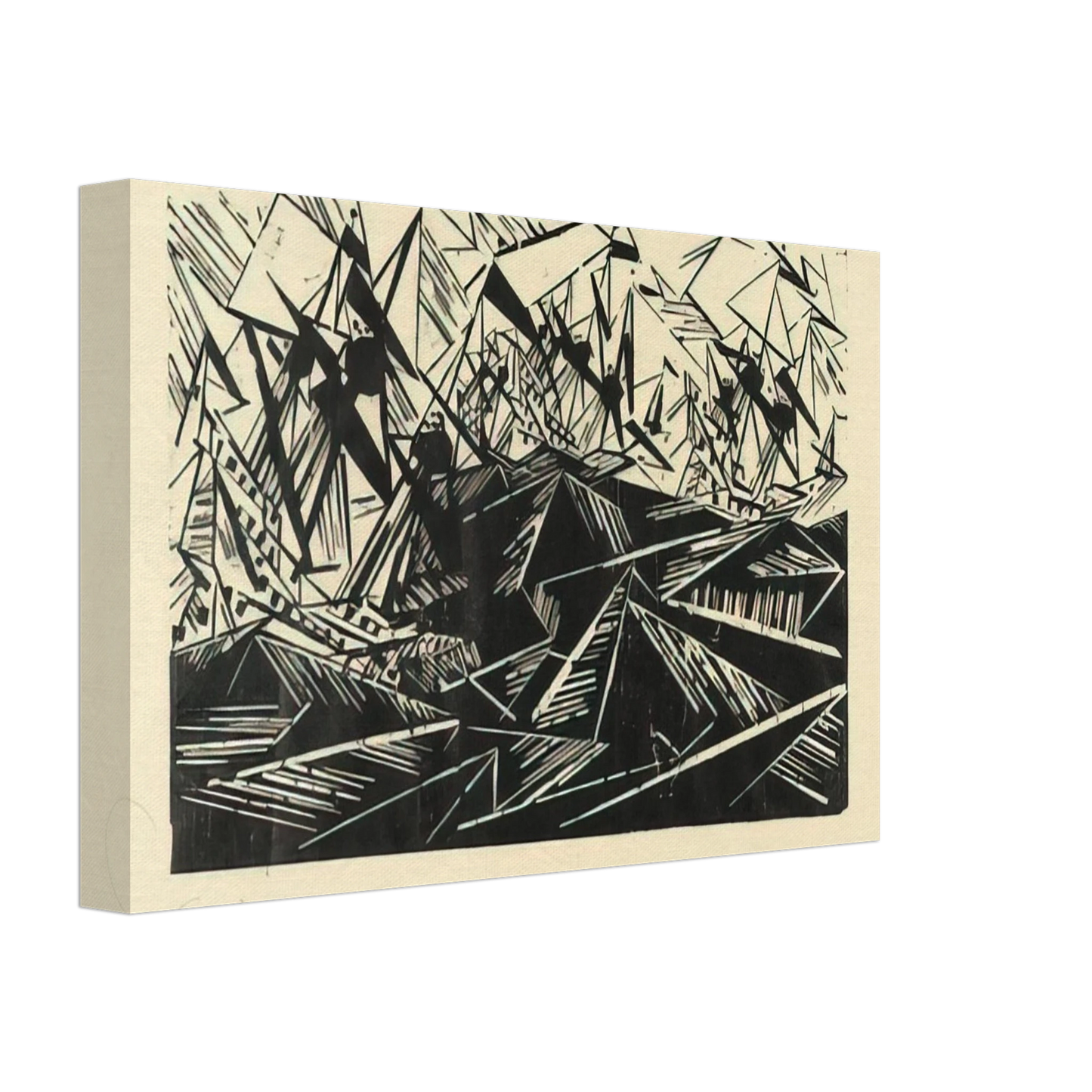 Lyonel Feininger - HANSEATIC SHIPS HANSASCHIFFE 1919 Canvas - 70x100 cm / 28x40 inches-canvas