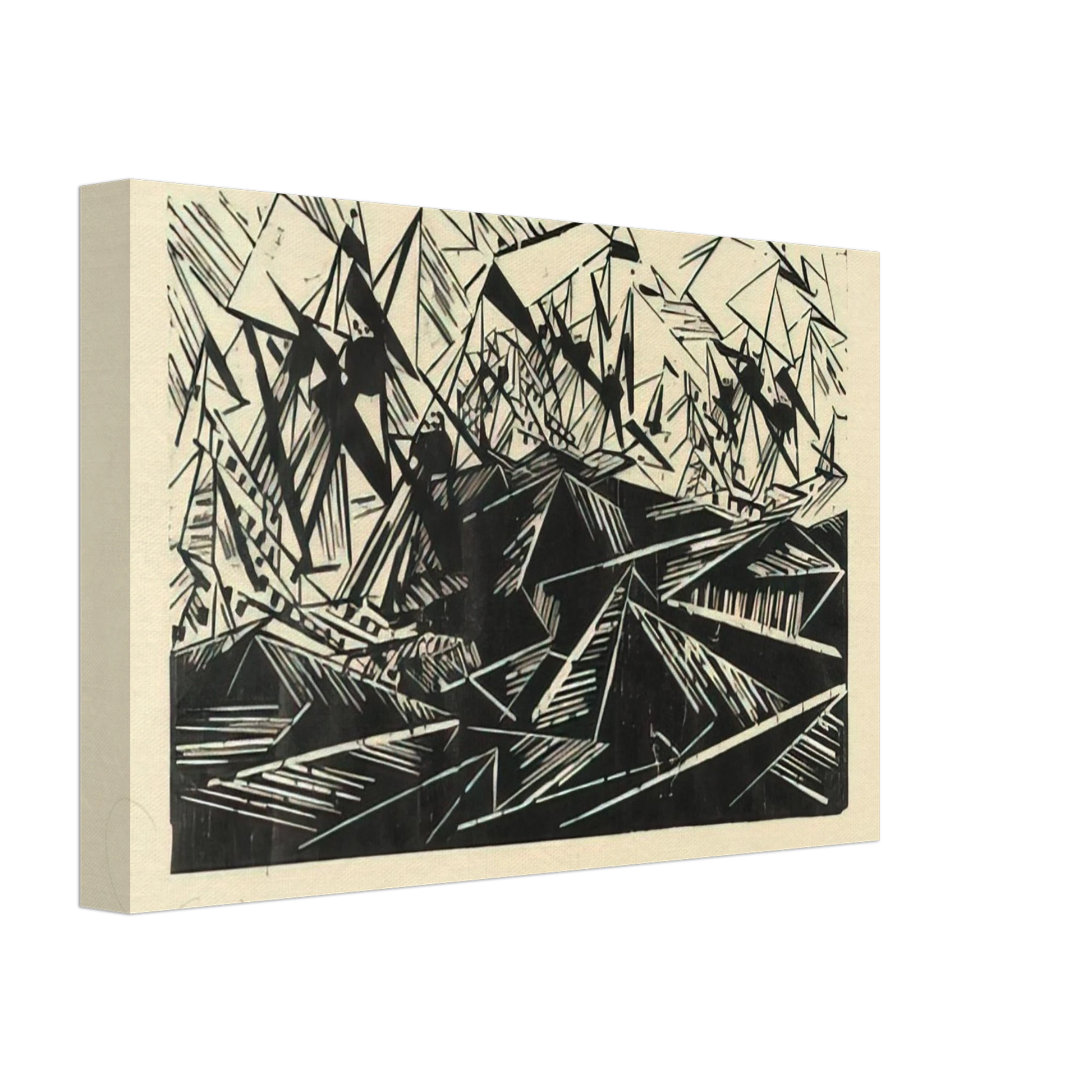 Lyonel Feininger - HANSEATIC SHIPS HANSASCHIFFE 1919 Canvas - 70x100 cm / 28x40 inches-canvas