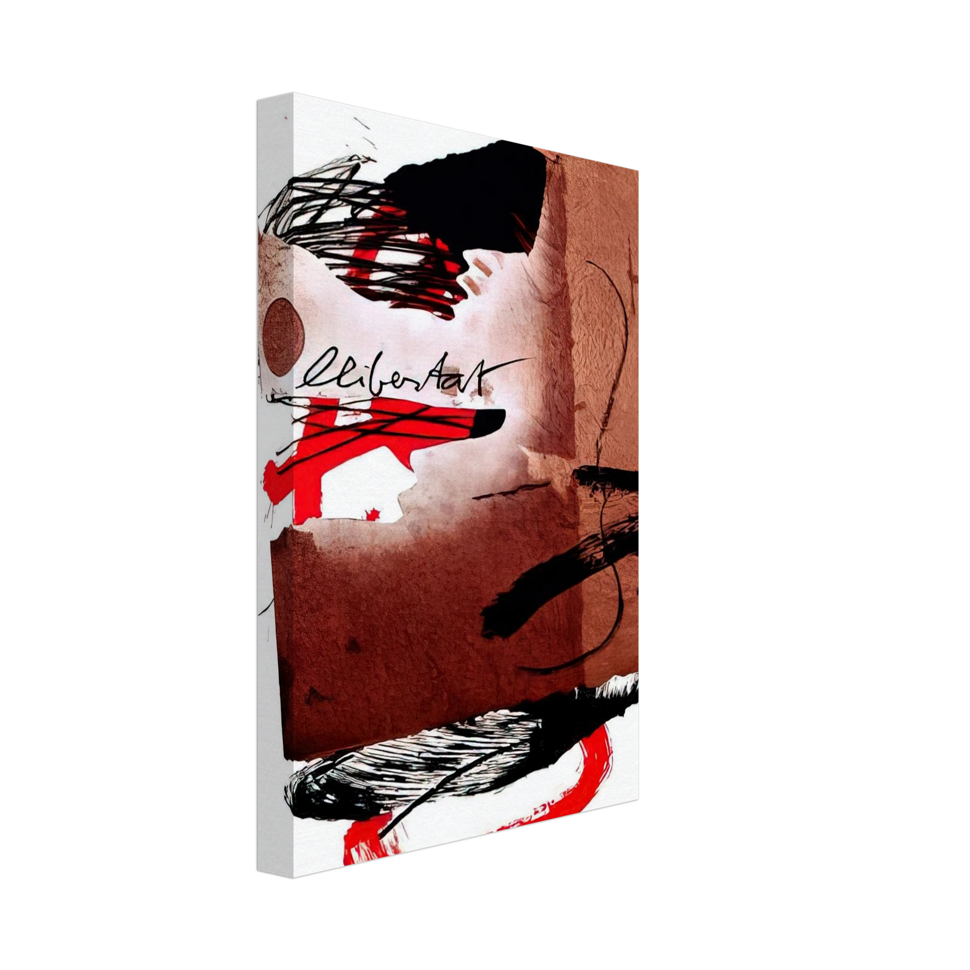 Antoni Tapies - LLIBERTAT 1988 Canvas - 70x100 cm / 28x40 inches-canvas