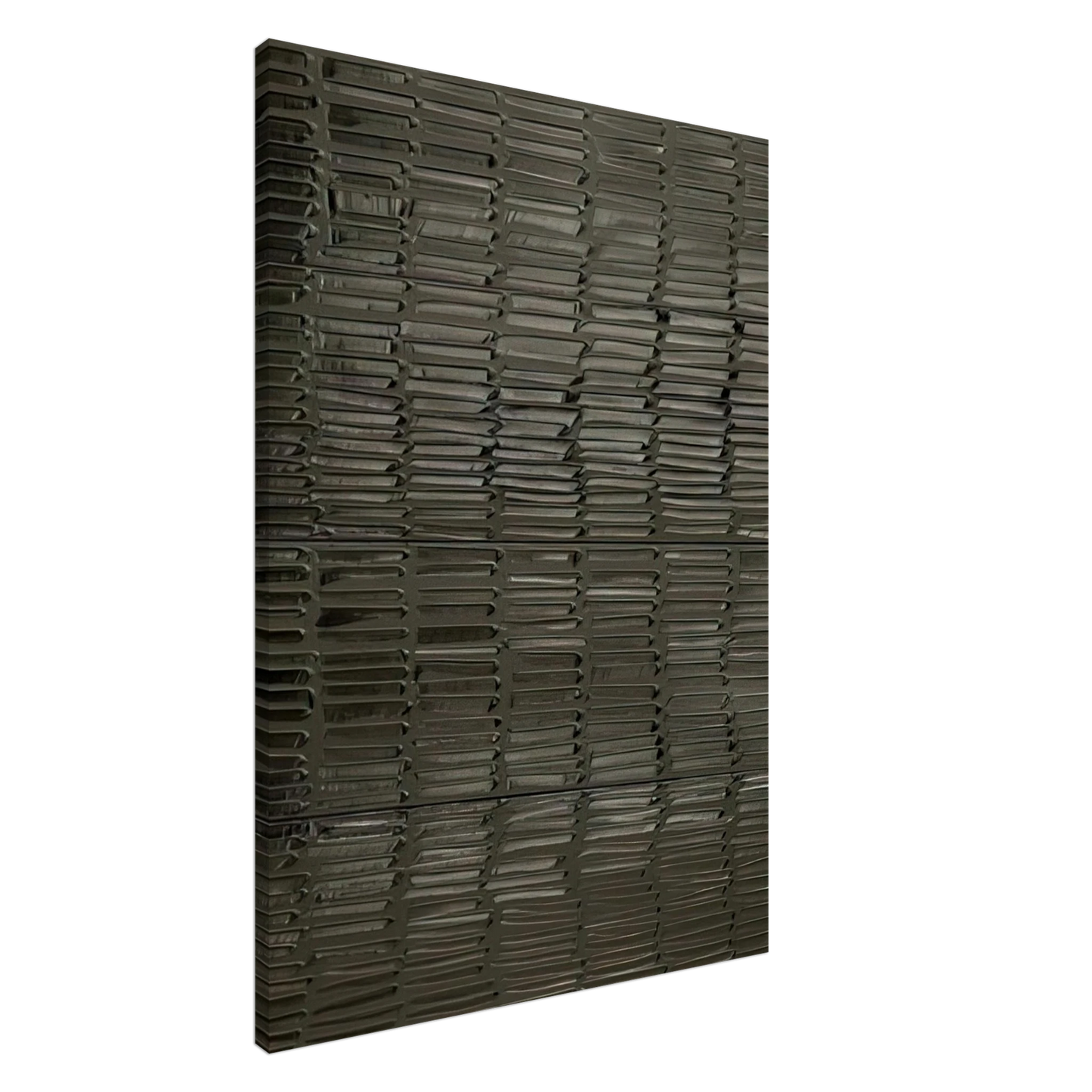 Pierre Soulages - Peinture 324 x 181 cm, 19 fevrier 2009 Polyptyque - 2009 Canvas - 20x30 cm / 8x12 inches-canvas