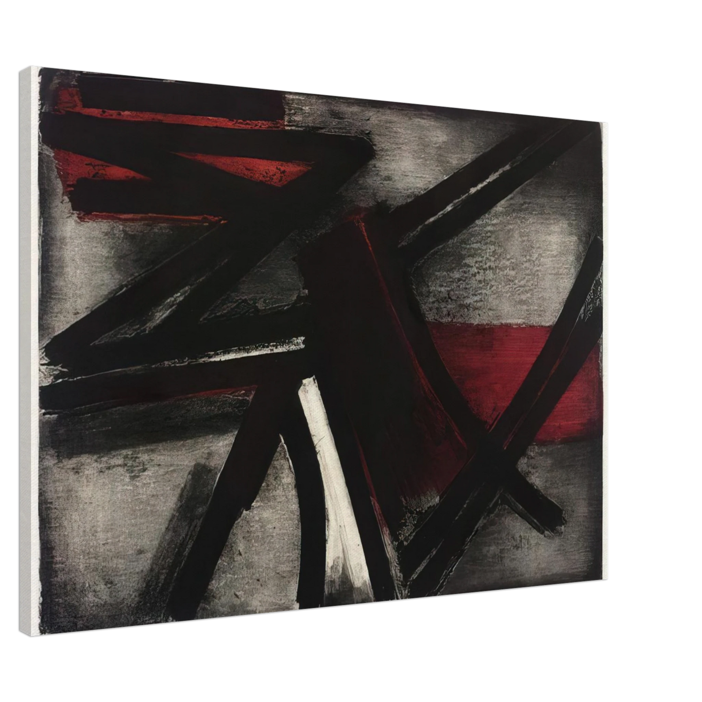 Pierre Soulages - Etching No. 2 - 1952 Canvas - 20x30 cm / 8x12 inches-canvas