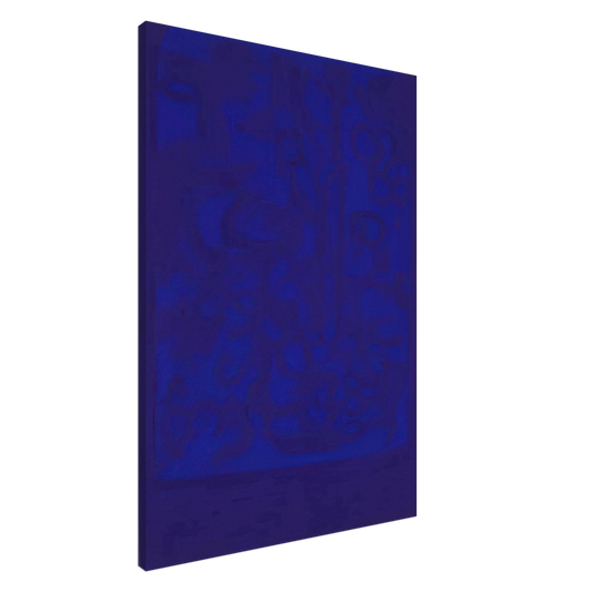 Carla Accardi - Blue Viola - 1962 Canvas - 20x30 cm / 8x12 inches-canvas