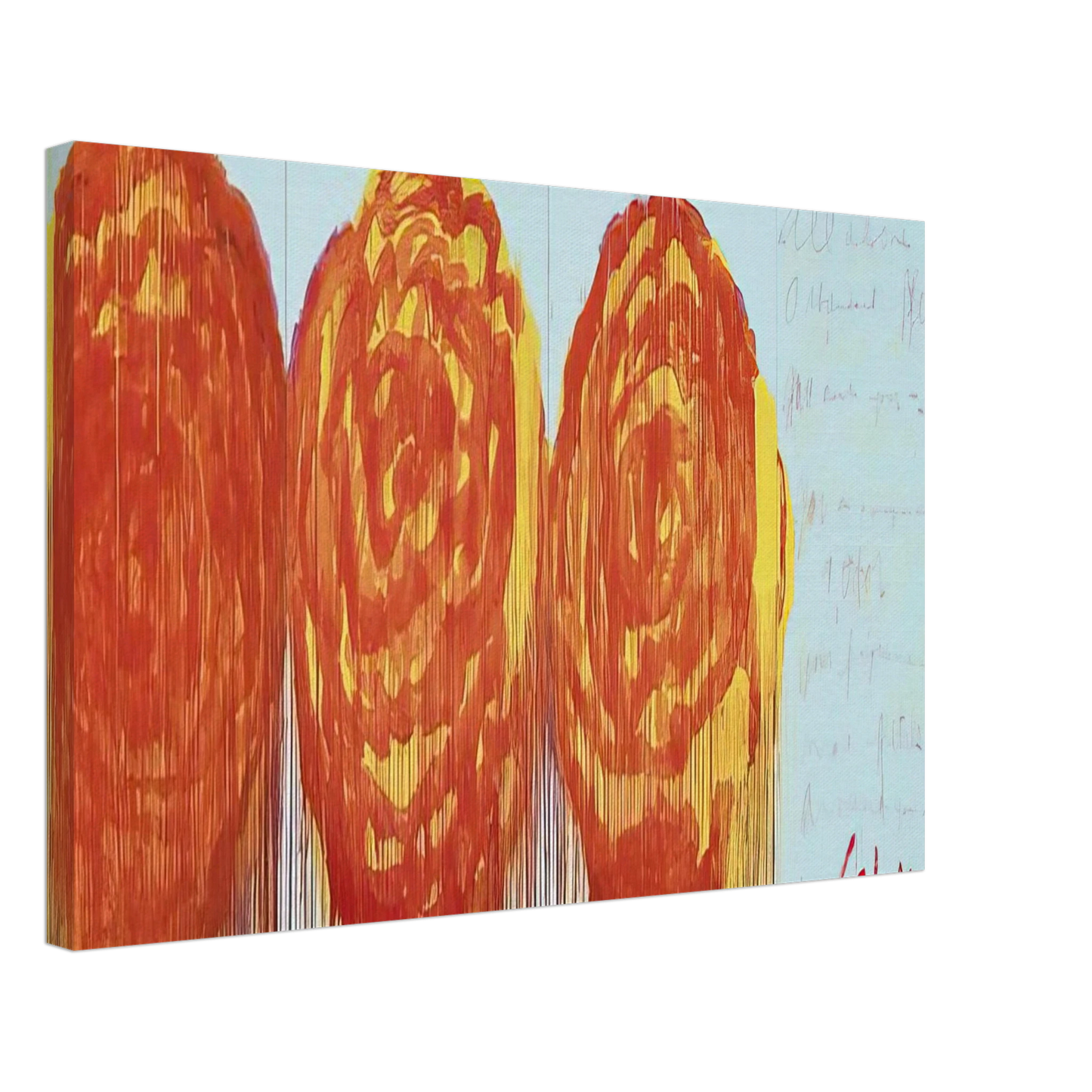 Cy Twombly - The Rose  II  Canvas - 70x100 cm / 28x40 inches-canvas