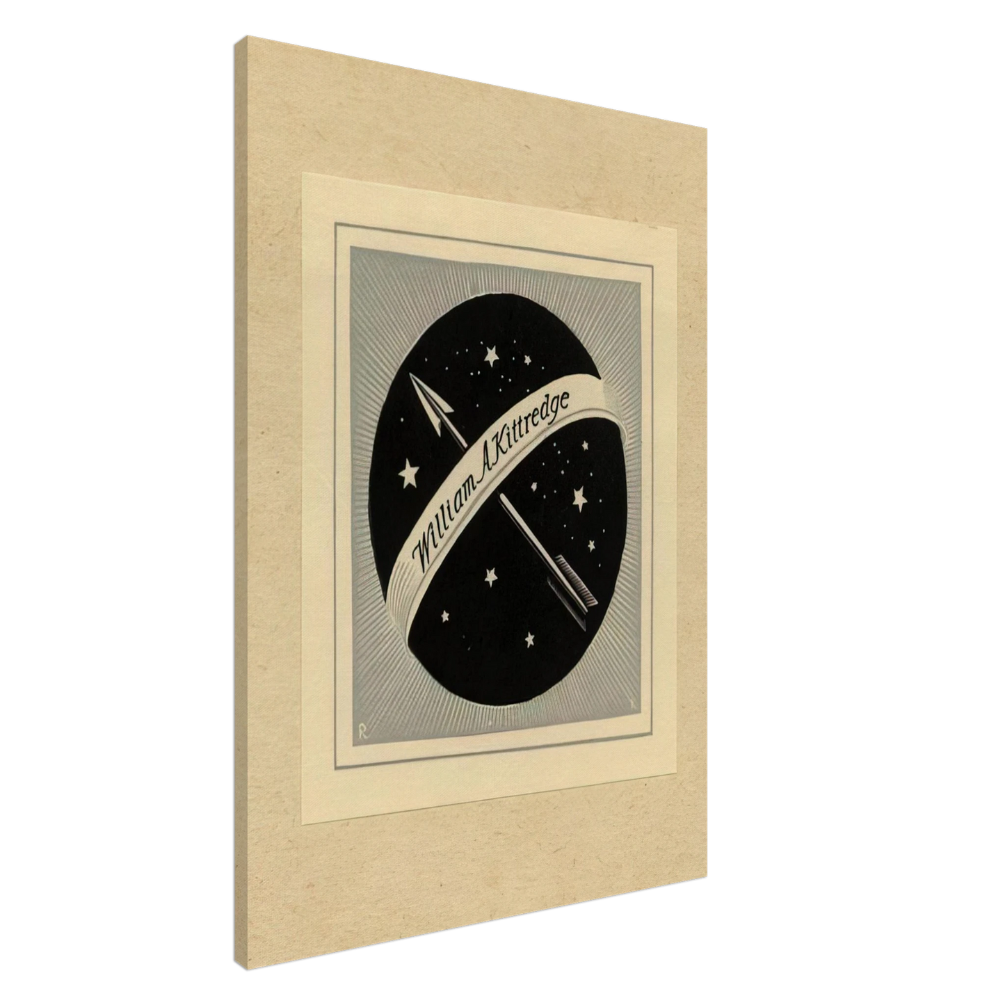 Rockwell Kent - Illustration to William A. Kittredge Canvas - 20x30 cm / 8x12 inches-canvas