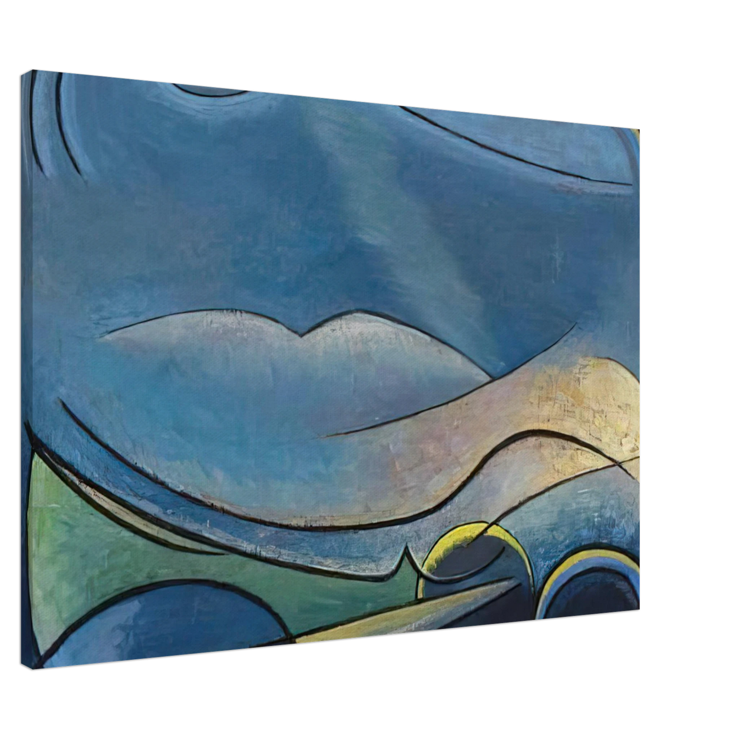 Lawren Harris - The Spirit of Remote Hills - 1958 Canvas - 20x30 cm / 8x12 inches-canvas