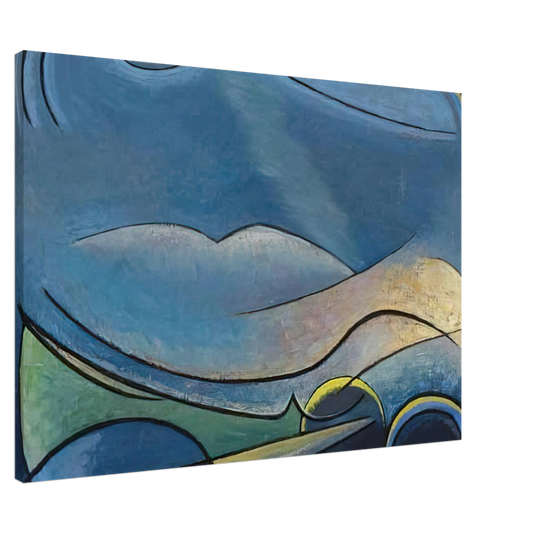 Lawren Harris - The Spirit of Remote Hills - 1958 Canvas - 20x30 cm / 8x12 inches-canvas