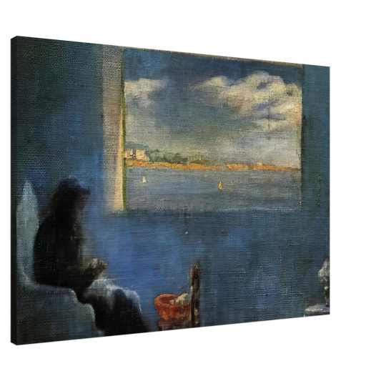 Salvador Dali - PORTRAIT OF GRANDMOTHER ANA SEWING Canvas - 20x30 cm / 8x12 inches-canvas