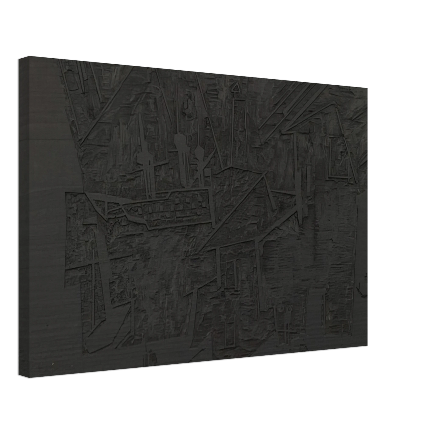 Lyonel Feininger - WOODBLOCK FOR THE HARBOR HAFEN 1918 Canvas - 70x100 cm / 28x40 inches-canvas