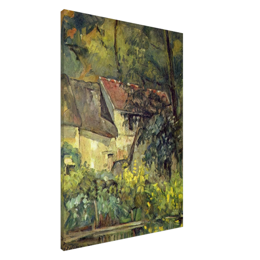 Paul Cezanne - The House of Pere Lacroix in Auvers Canvas - 20x30 cm / 8x12 inches-canvas