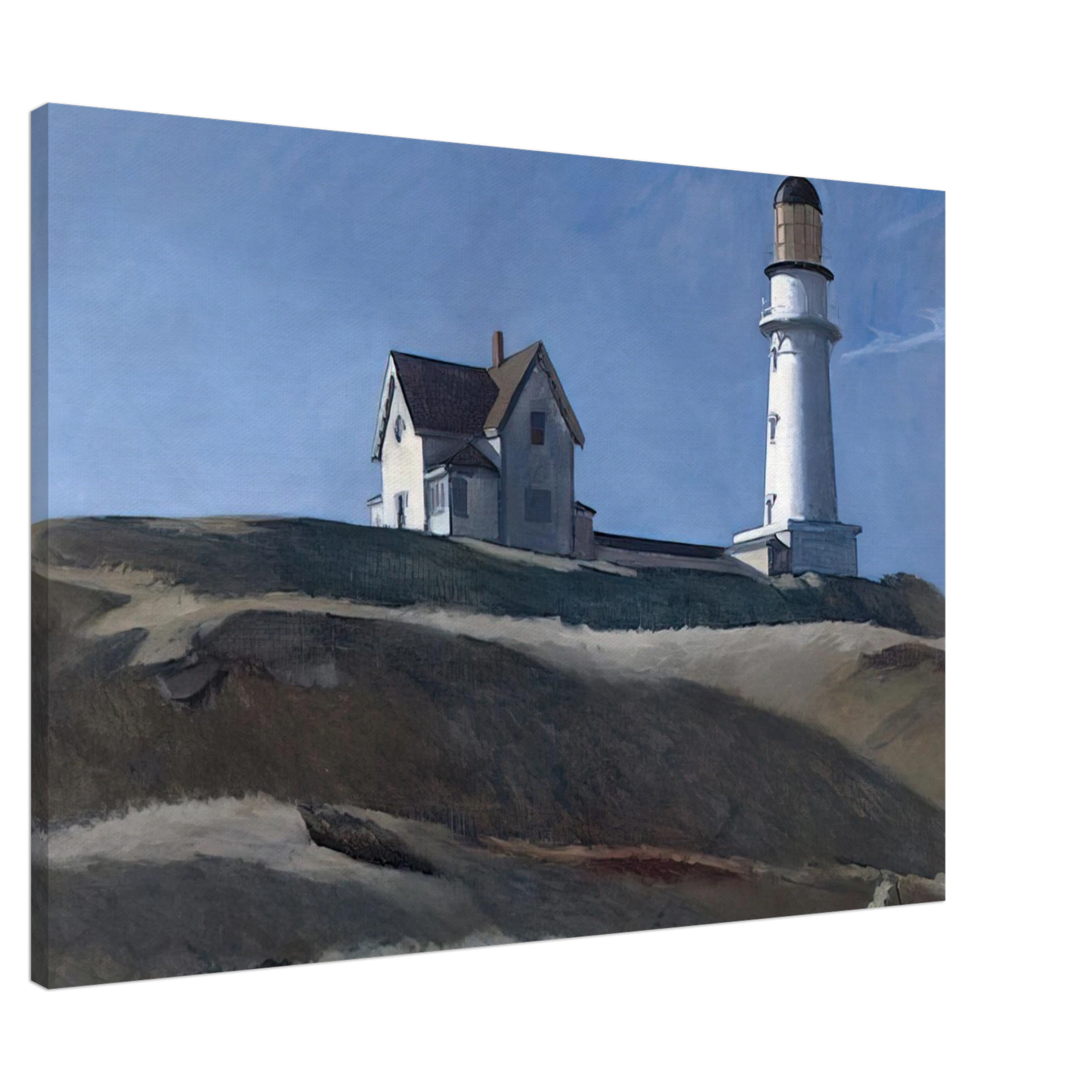 Edward Hopper - Lighthouse HIll Canvas - 20x30 cm / 8x12 inches-canvas