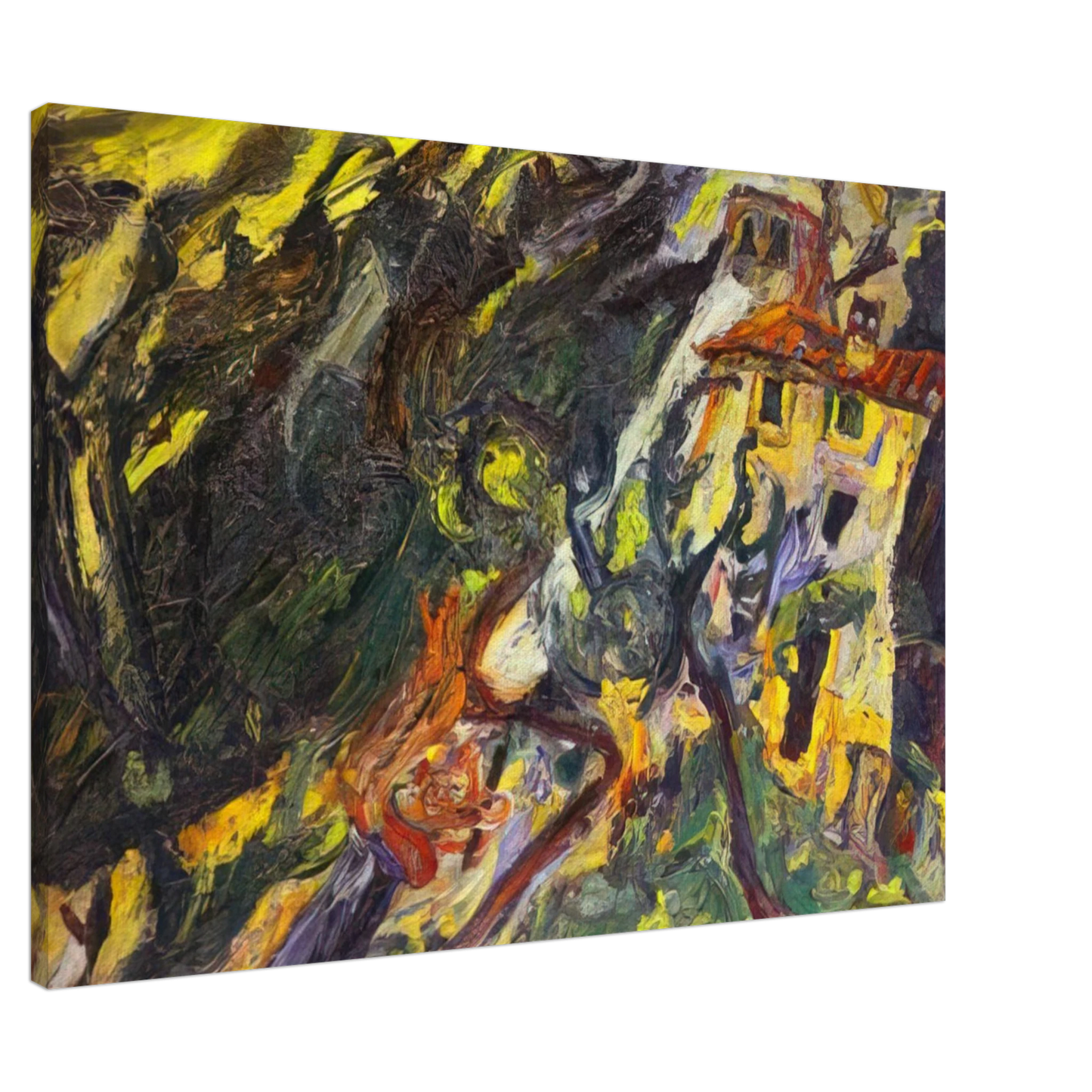 Chaim Soutine - GORGE DE LOUP SUR VENCE Canvas - 20x30 cm / 8x12 inches-canvas