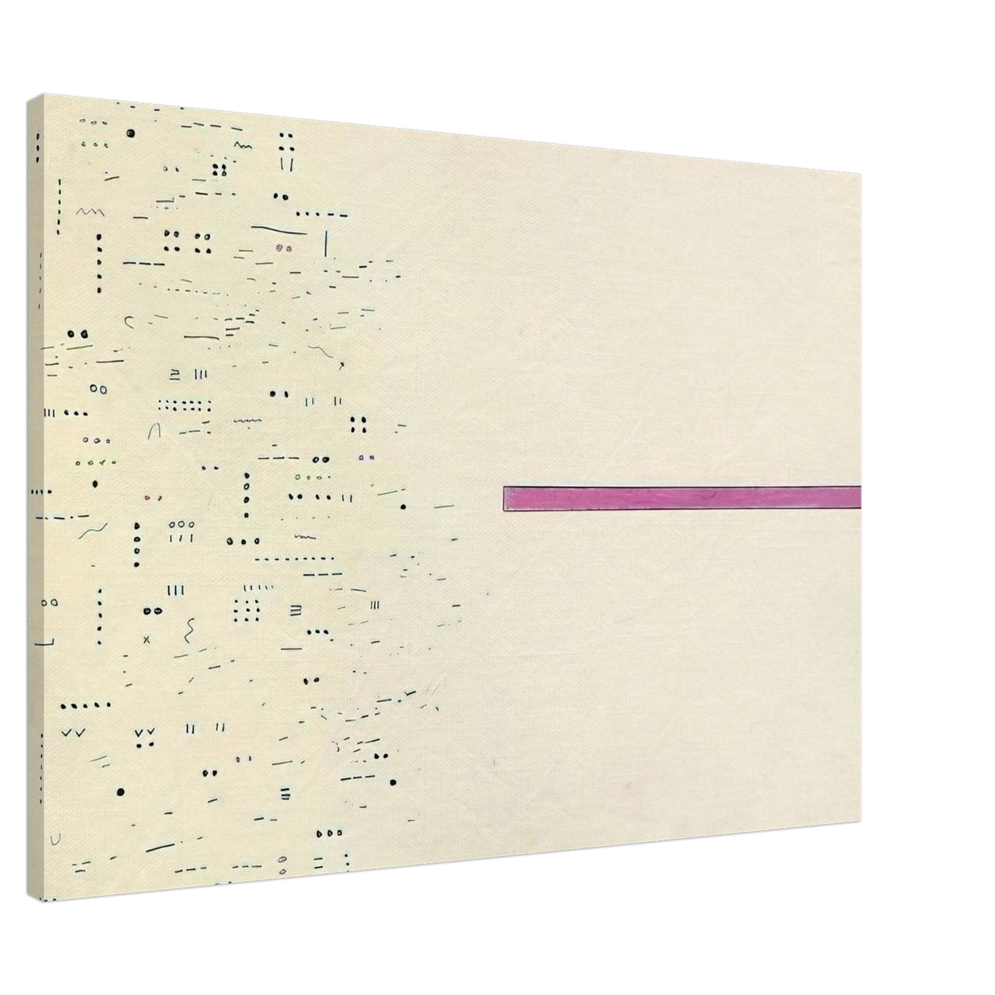 Gene Davis - Untitled - 1976 Canvas - 20x30 cm / 8x12 inches-canvas