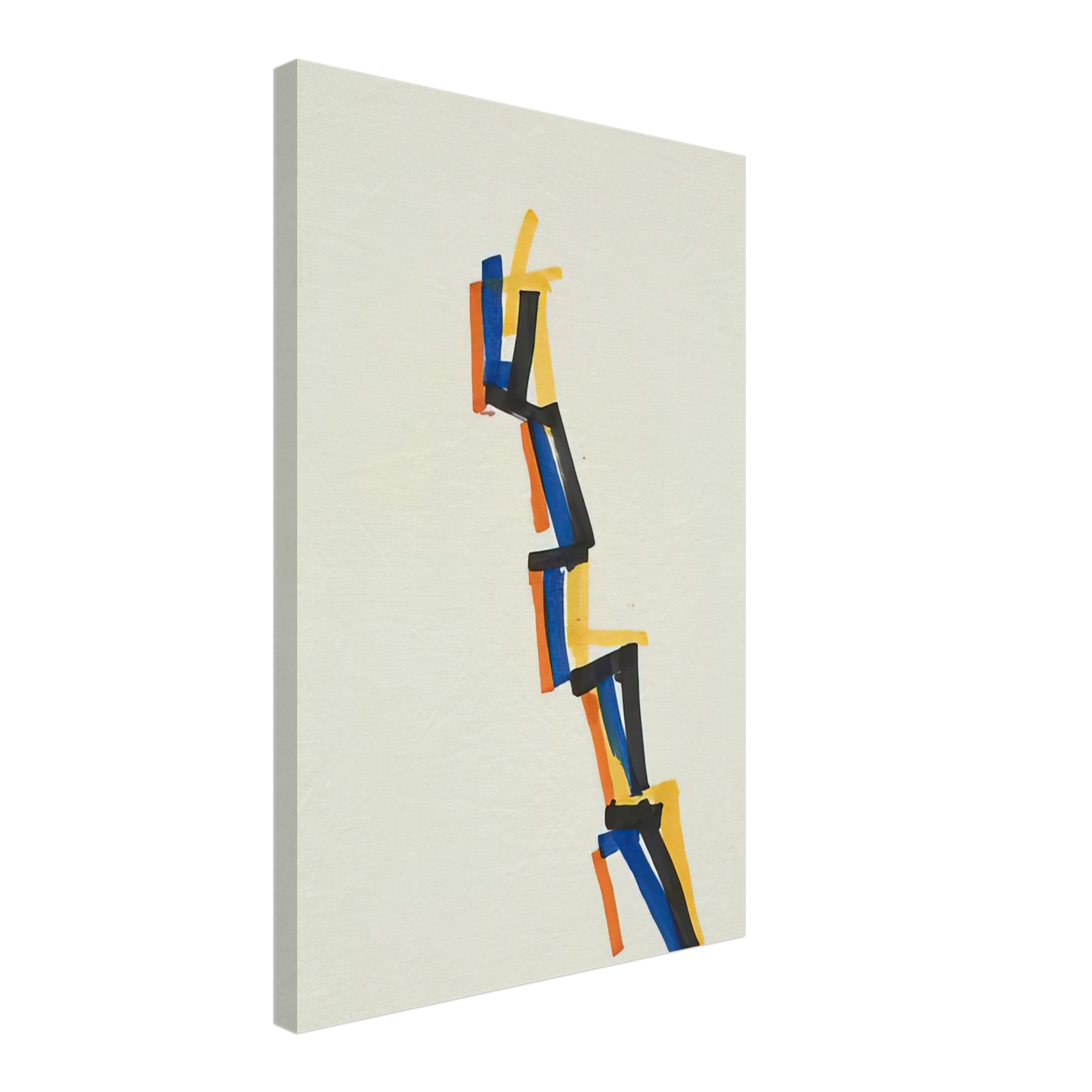 Charlotte Posenenske - Striped Picture - 1965 Canvas - 70x100 cm / 28x40 inches-canvas