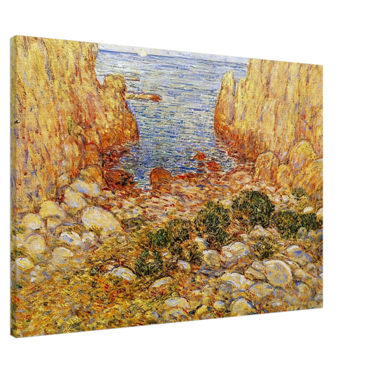 Childe Hassam - The Gorge - Appledore, Isles of Shoals Canvas - Default Title-canvas