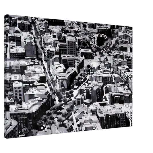 Gerhard Richter - TOWNSCAPE MADRID Canvas - 20x30 cm / 8x12 inches-canvas