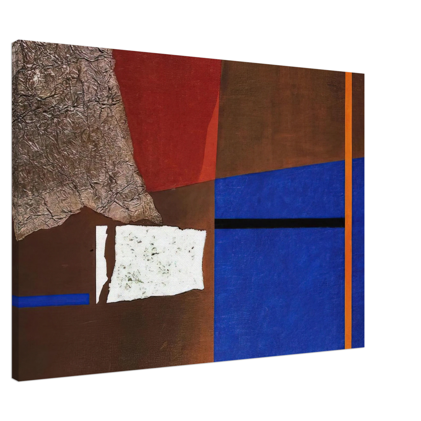 Enrico Prampolini - ASTRAZIONE PLASTICA 1954 Canvas - 20x30 cm / 8x12 inches-canvas