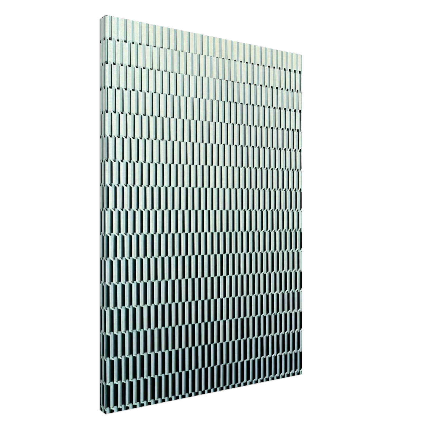 Francois Morellet - 4 trames de tirets pivotees sur un cote - 1971 Canvas - 20x30 cm / 8x12 inches-canvas