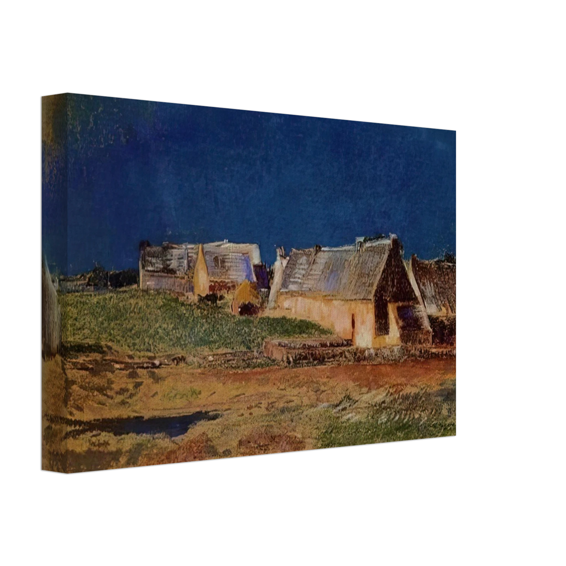 Odilon Redon - LANDSCAPE IN BRITTANY PEYRELEBADE Canvas - 70x100 cm / 28x40 inches-canvas