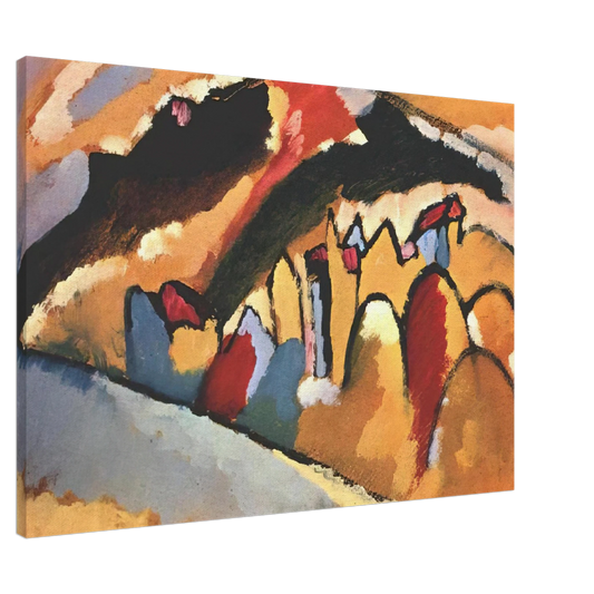 Wassily Kandinsky - STUDY FOR AUTUMN 1909 Canvas - 20x30 cm / 8x12 inches-canvas