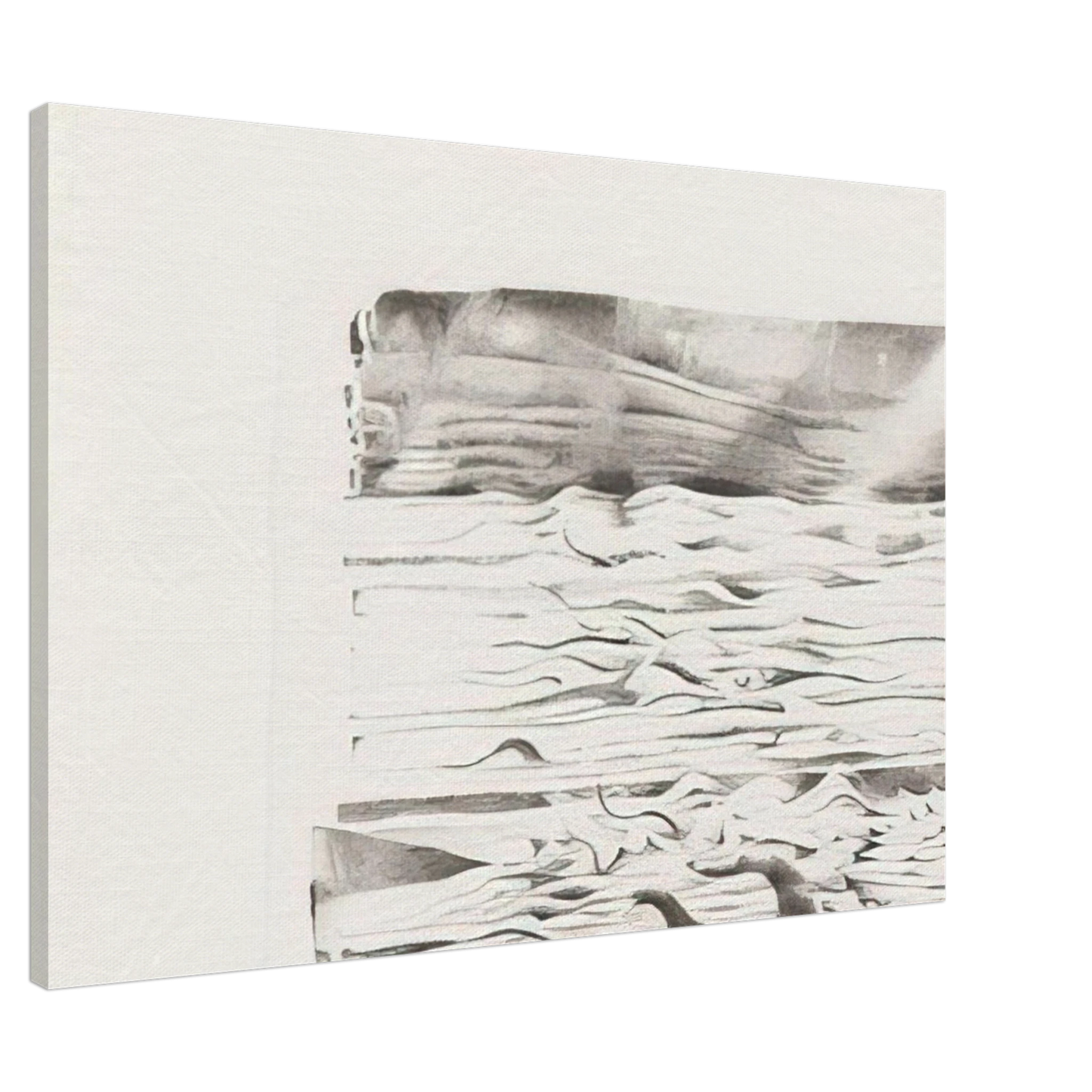 Lee Bontecou - SIXTEENTH STONE 1980 Canvas - 20x30 cm / 8x12 inches-canvas