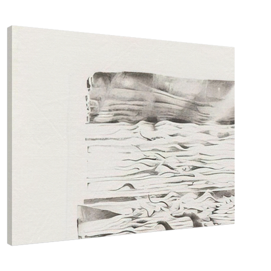 Lee Bontecou - SIXTEENTH STONE 1980 Canvas - 20x30 cm / 8x12 inches-canvas