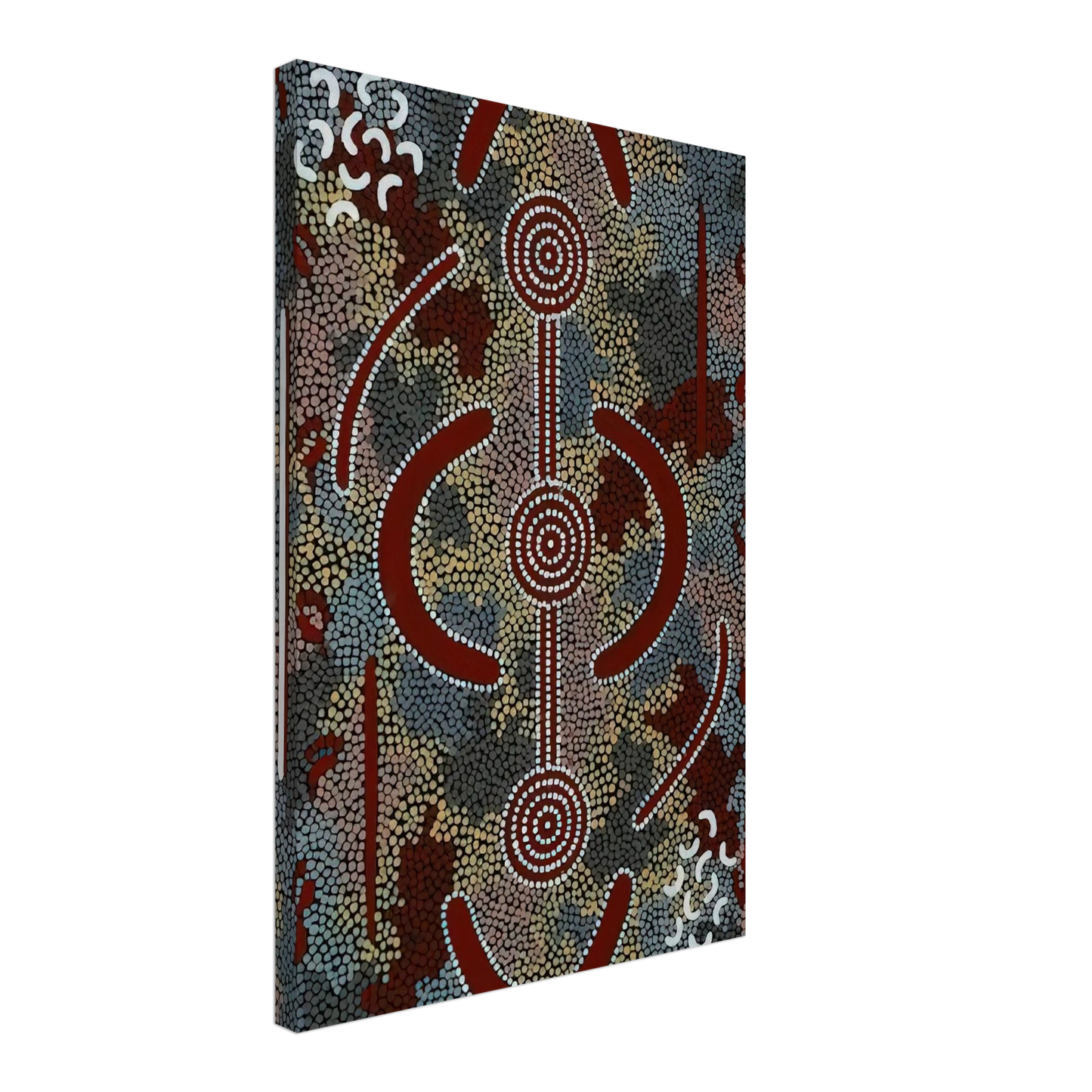 Clifford Possum Tjapaltjarri - Honey Ant Dreaming - 1981 Canvas - 40x60 cm / 16x24 inches-canvas