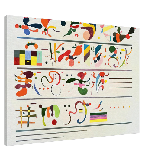 Wassily Kandinsky - SUCCESSION 1935 Canvas - 20x30 cm / 8x12 inches-canvas