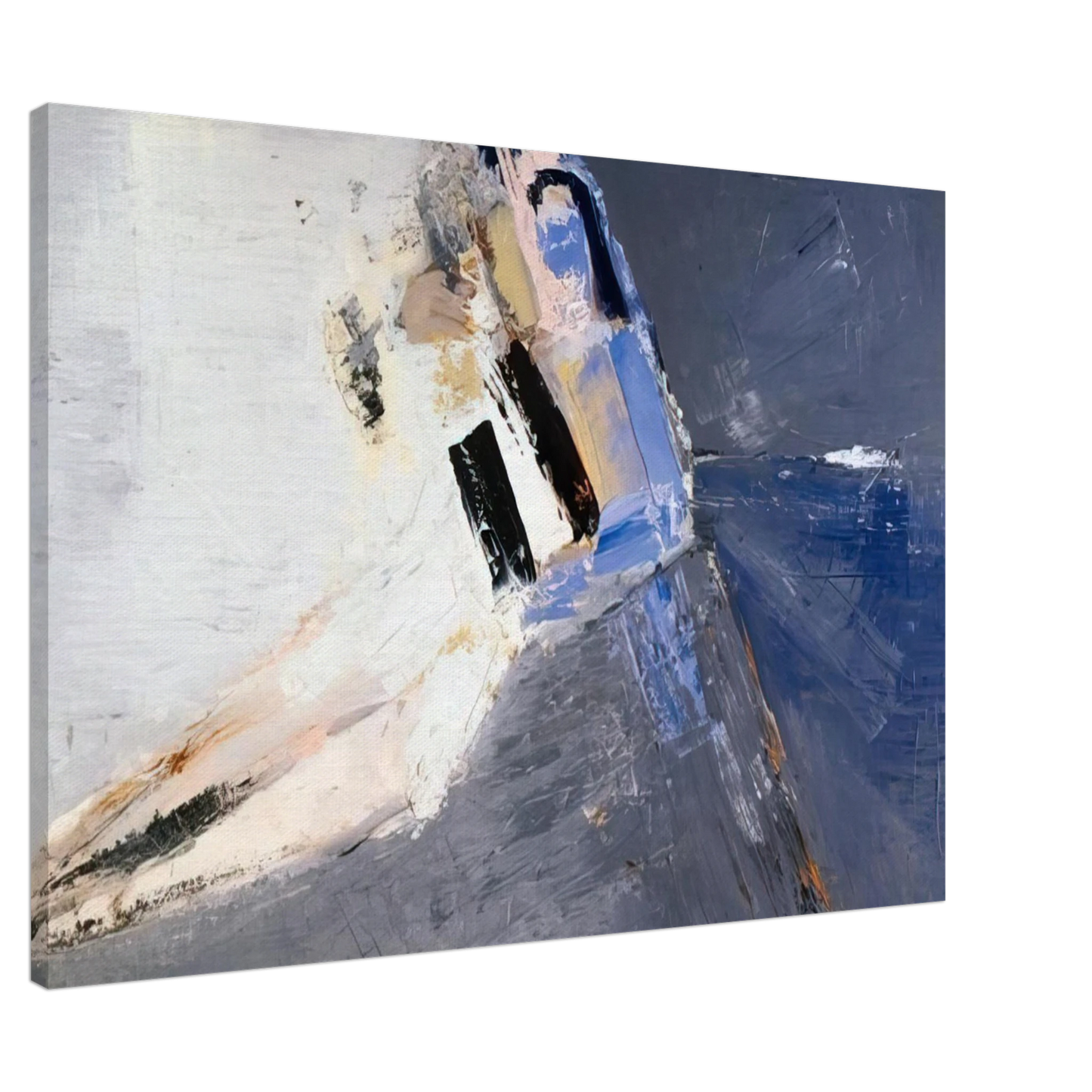 Nicolas de Stael - Figure accoudee - 1953 Canvas - 20x30 cm / 8x12 inches-canvas