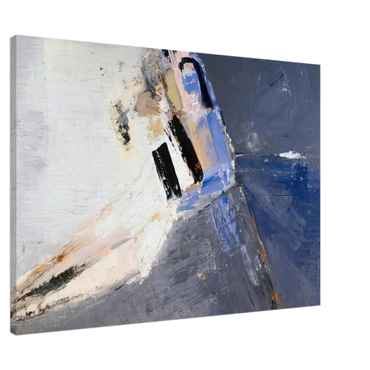 Nicolas de Stael - Figure accoudee - 1953 Canvas - 20x30 cm / 8x12 inches-canvas