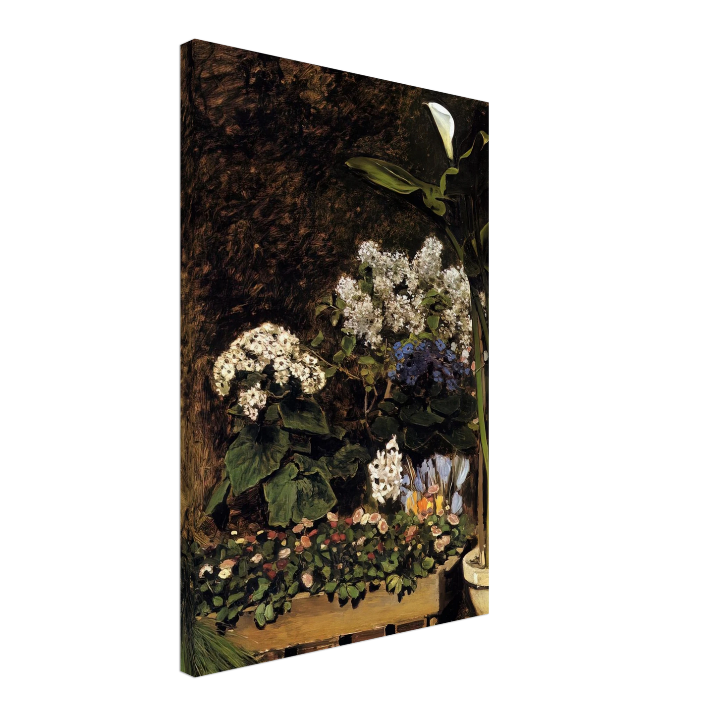 Pierre-Auguste Renoir - Spring Flowers Canvas - 70x100 cm / 28x40 inches-canvas