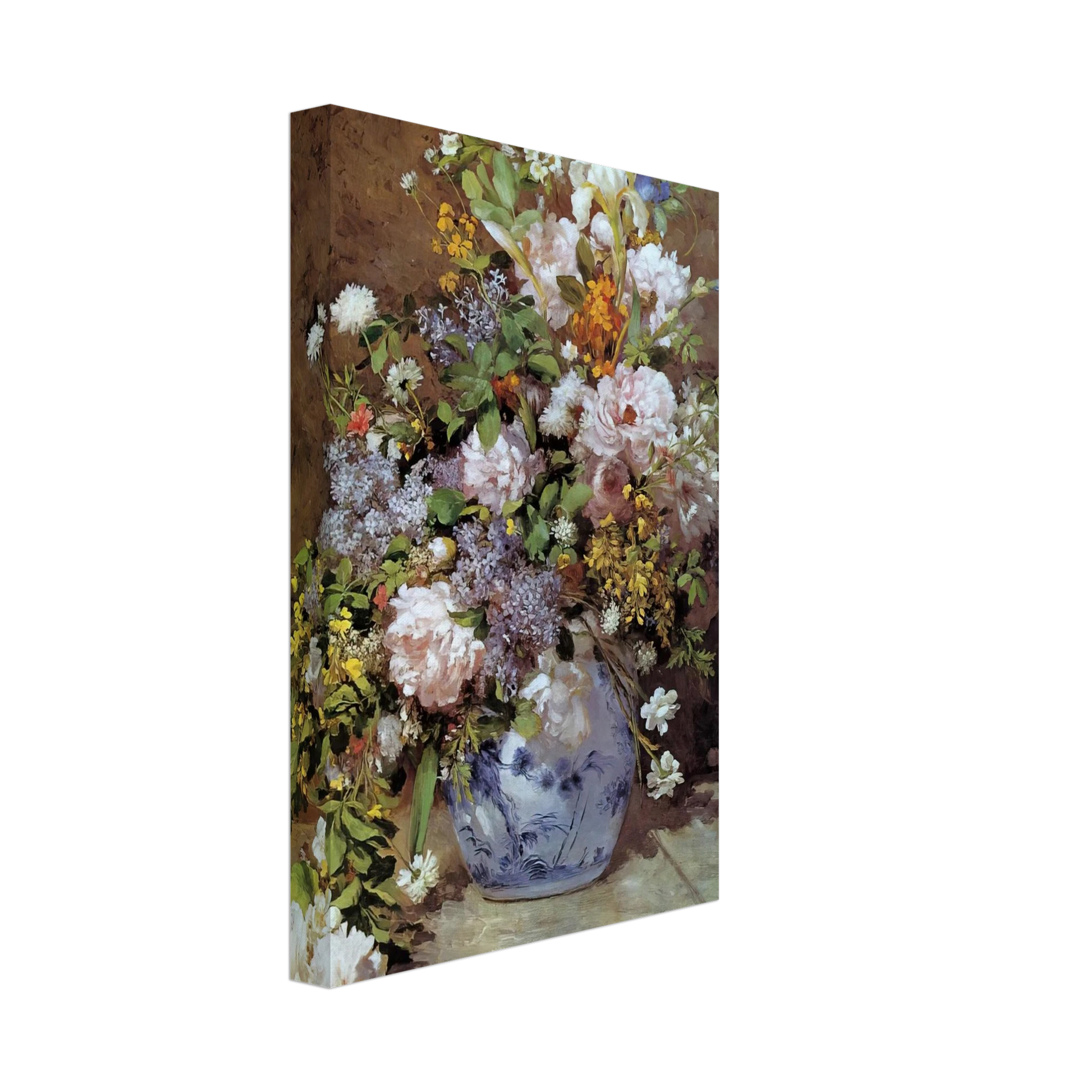 Pierre-Auguste Renoir - Spring Bouquet Canvas - 40x60 cm / 16x24 inches-canvas