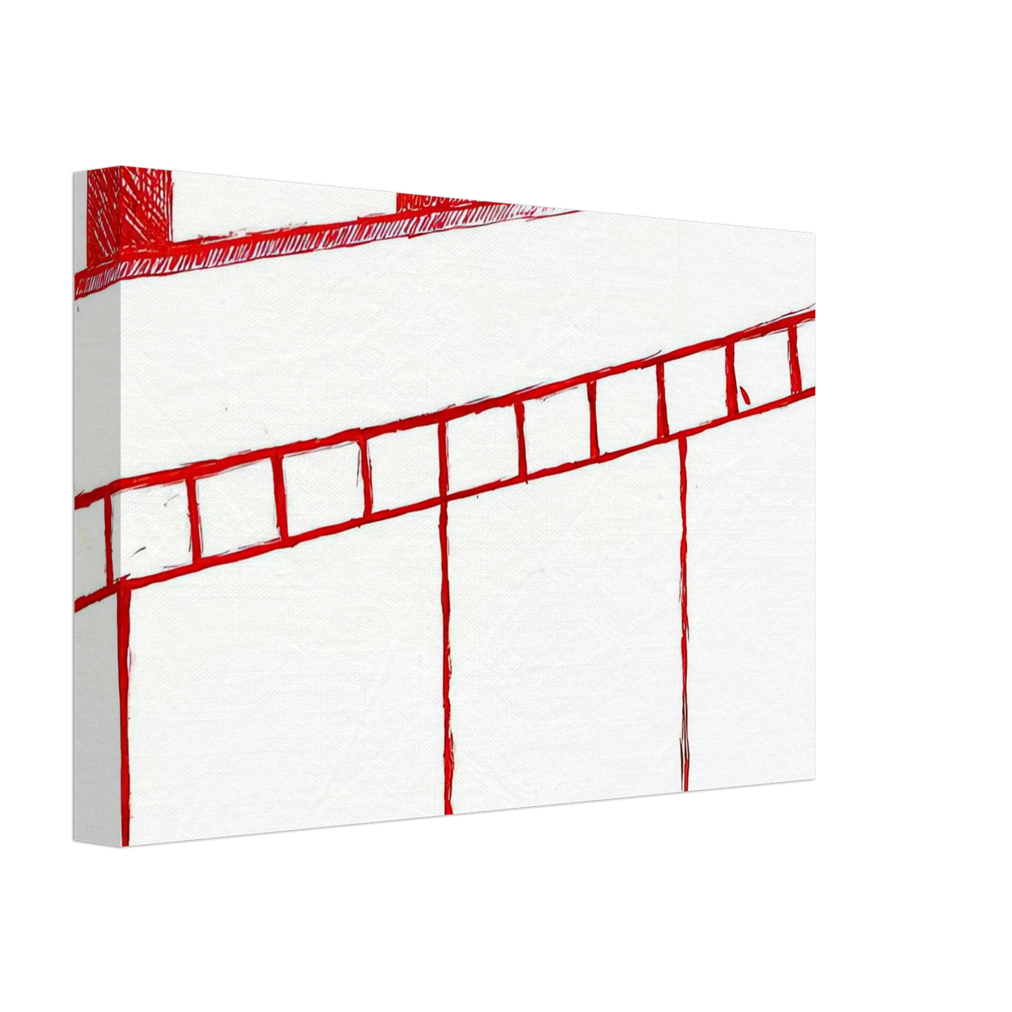 Louise Bourgeois - UNTITLED 1995 0 Canvas - 70x100 cm / 28x40 inches-canvas