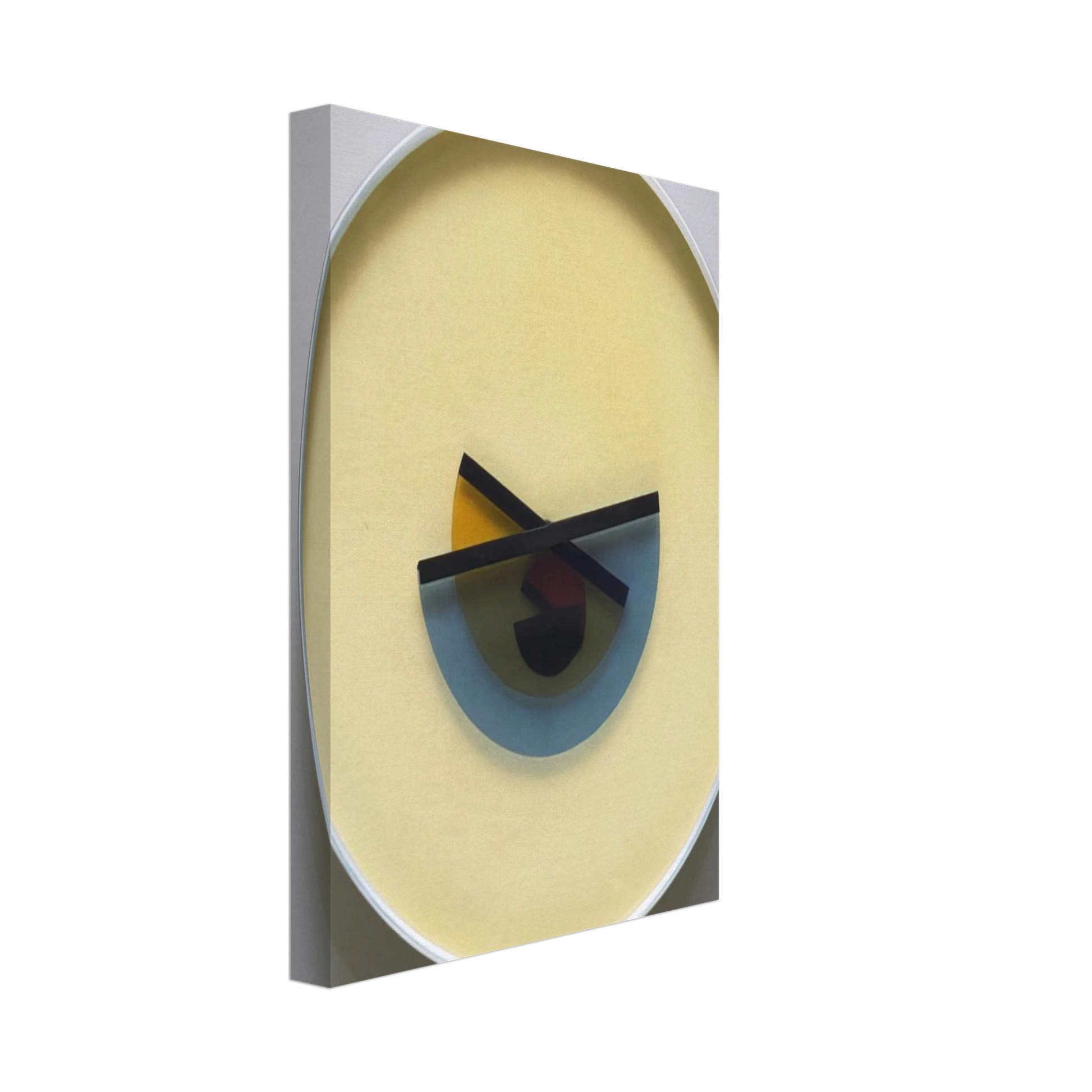 Bruno Munari - L'Ora X Clock - 1945 Canvas - 70x100 cm / 28x40 inches-canvas