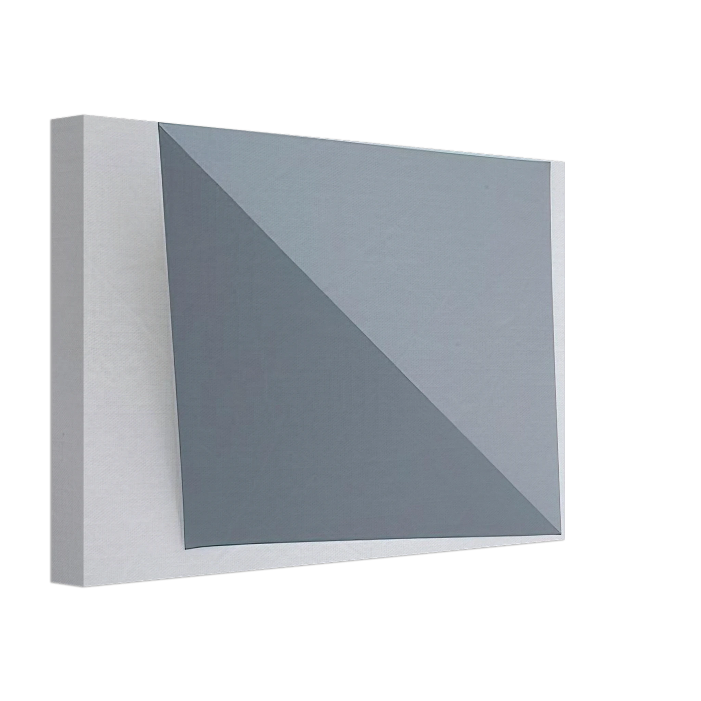 Charlotte Posenenske - Three-Dimensional Picture diagonal folding - 1966 Canvas - 70x100 cm / 28x40 inches-canvas